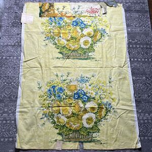 Vintage Greeff Fabric Remnant Wildwood Document Hill III Yellow Floral 48”